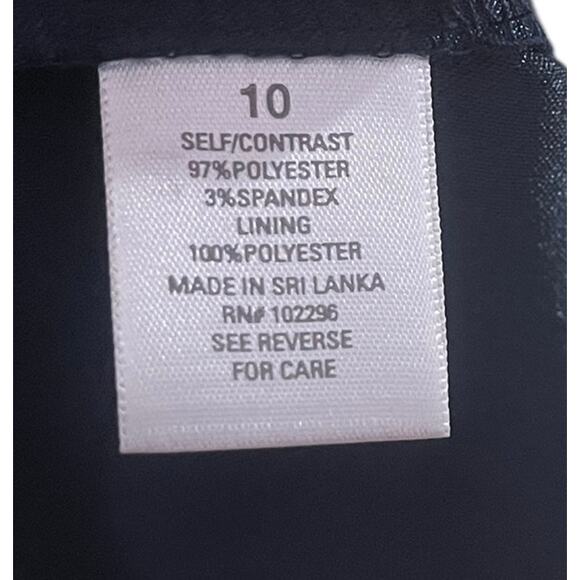 Dress Barn White Coral and Blue Dress with Ruffled Bottom Sz 10 - Picture 7 of 8